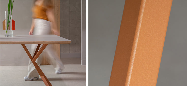 Nieuw: Metallic tafelpoten