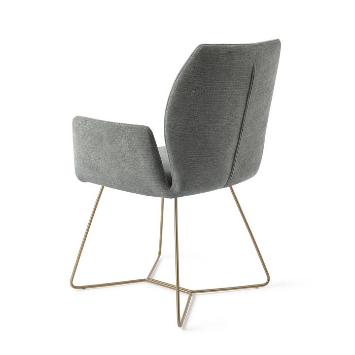 Misaki eetkamerstoel Beehive Gold - Breezy Blue