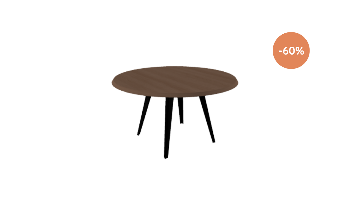 Eettafel Milan / 120 ⌀ / Eiken Donker gerookt