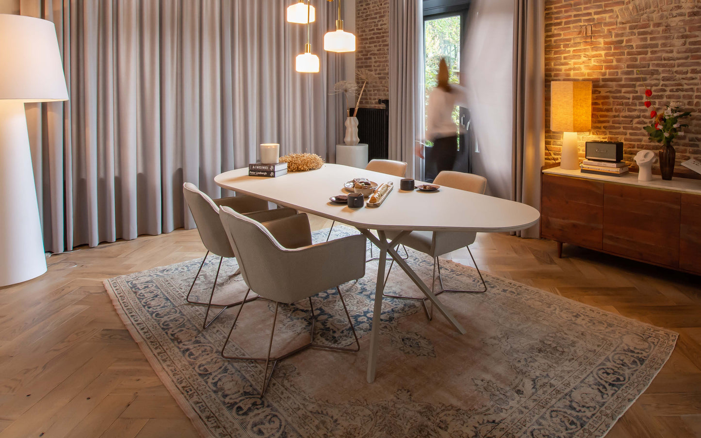 Eettafel Charlie / 280x100cm / Arpa Fenix Grigio Efeso