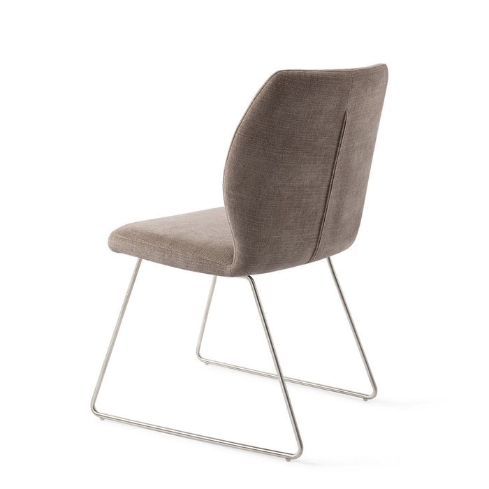 Ikata eetkamerstoel Slide Steel - Mocha Mist