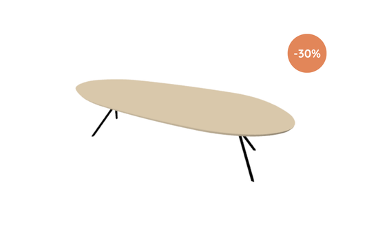 Eettafel Jimmy / 300x120cm / UNI Arpa Fenix Beige Luxor