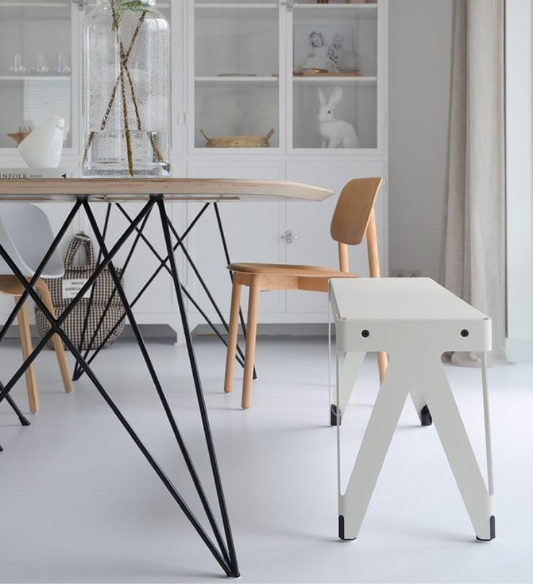 Eettafel Jasper / 240x100cm / Uni Arpa Fenix Bianco Kos / Verjongd