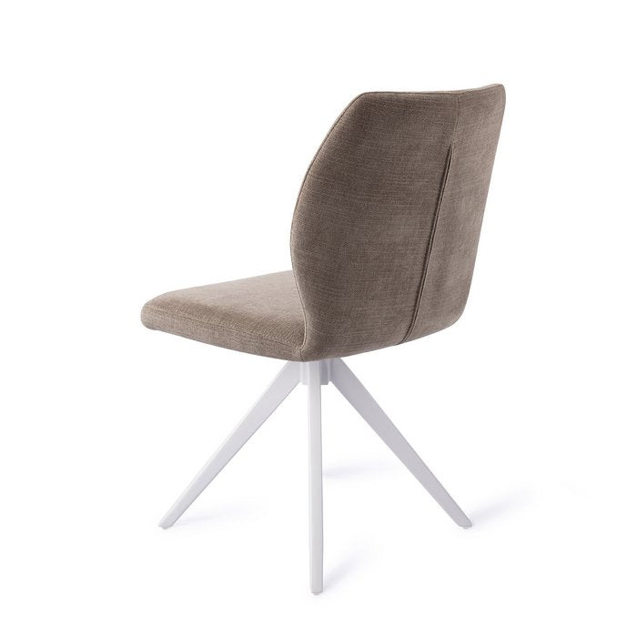 Ikata eetkamerstoel Turn White - Mocha Mist