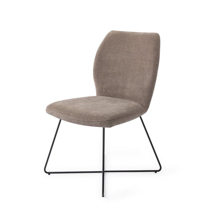 Ikata eetkamerstoel Cross Black - Mocha Mist