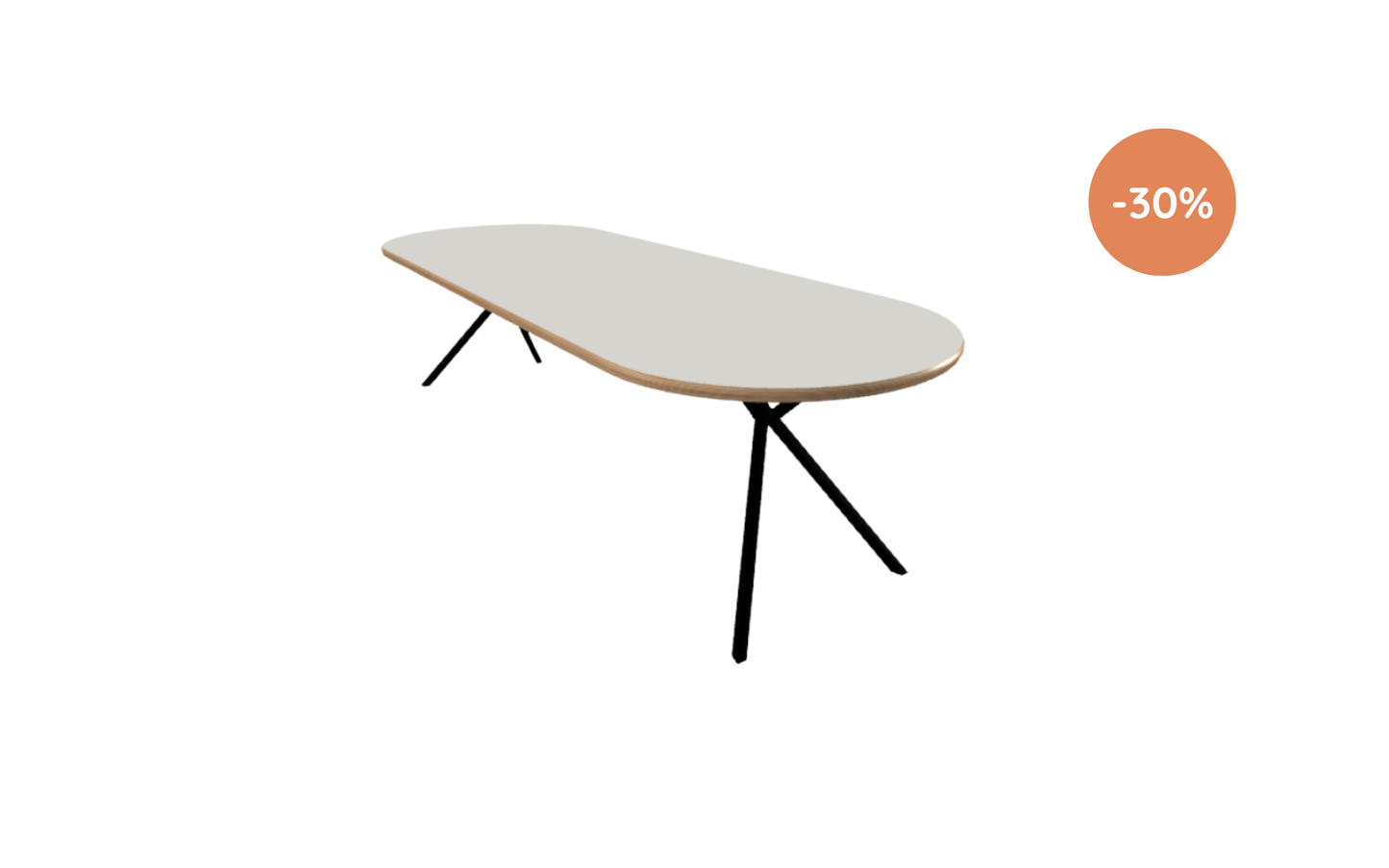 Eettafel Fenna / 260x100cm / Arpa Fenix Grigio Efeso