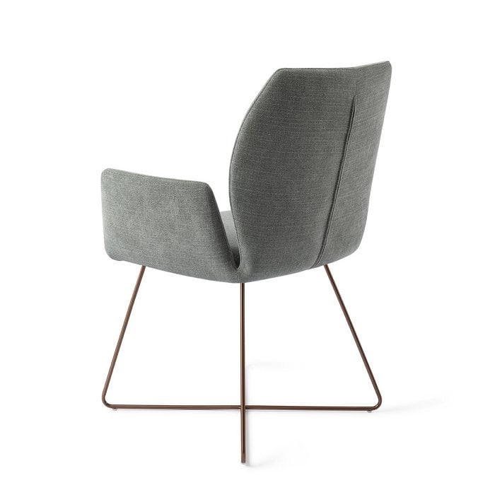 Misaki eetkamerstoel Cross Rose - Breezy Blue