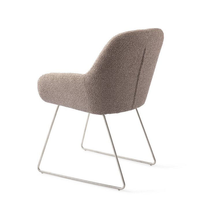 Kushi eetkamerstoel Slide Steel - Stone Haze