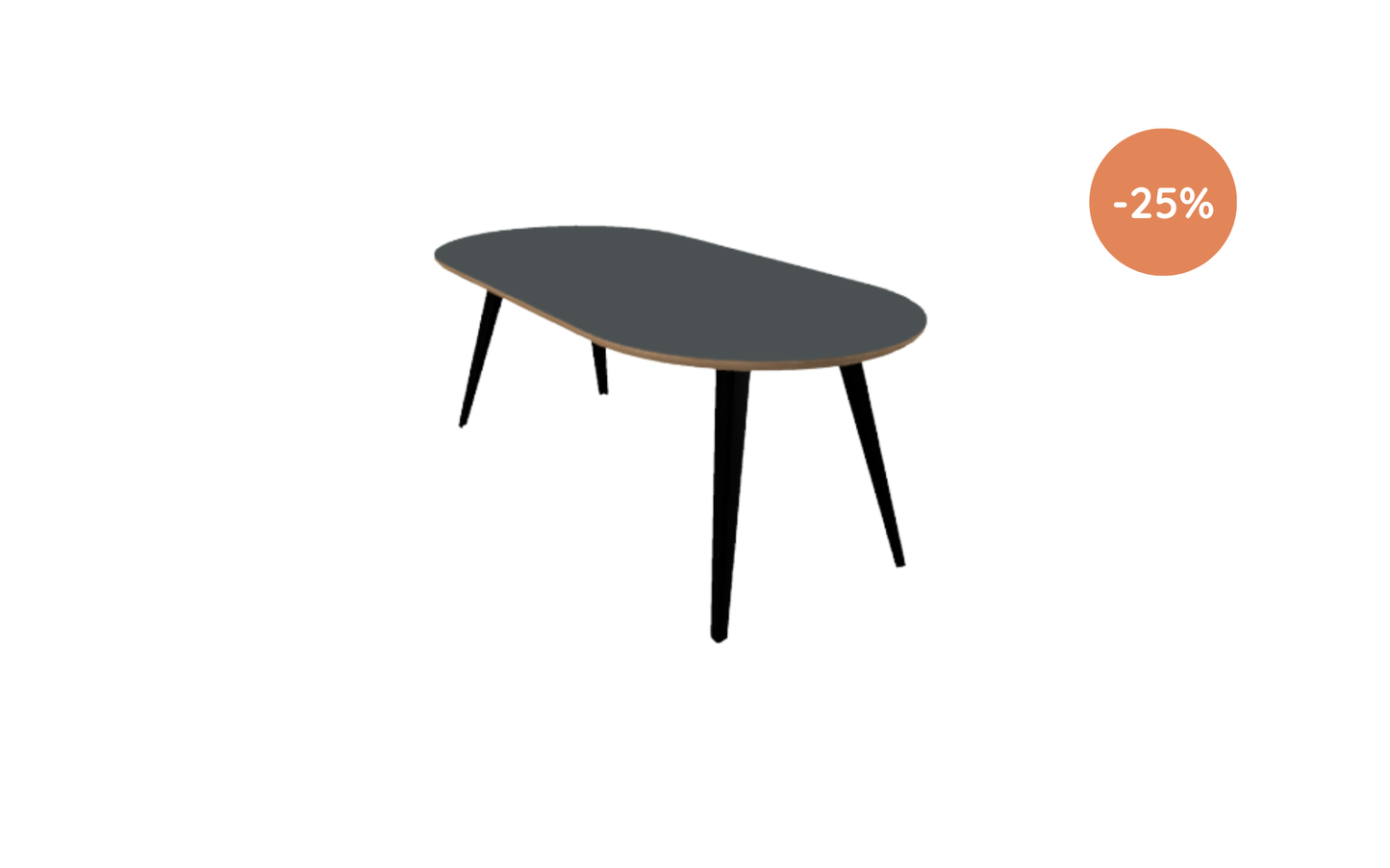 Eettafel Fenna / 200x90cm / Arpa Fenix Grigio Bromo