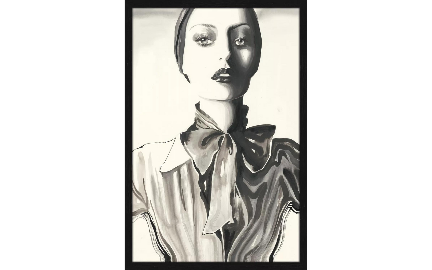 Wanddecoratie Black and White Frame BL Black 80 x 120 cm