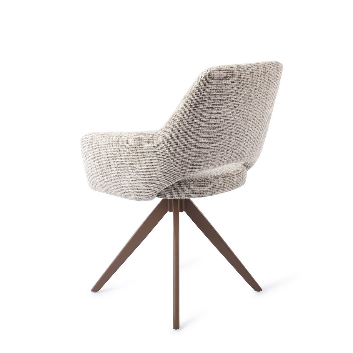 Yanai eetkamerstoel Turn Brown - Caramel Grid