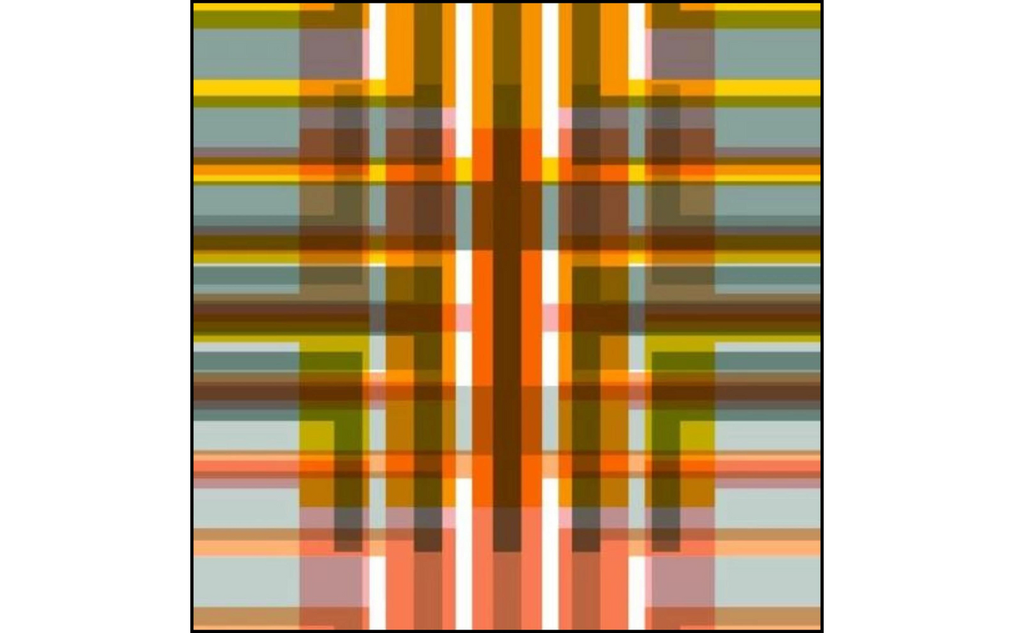 Wanddecoratie Weave 2 Frame BL Black 80 x 80 cm