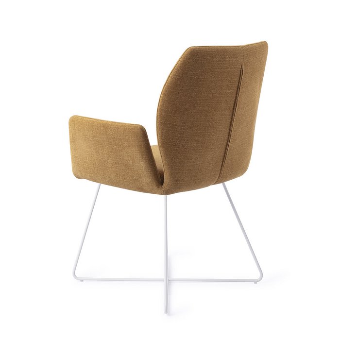 Misaki eetkamerstoel Cross White - Honey Harvest