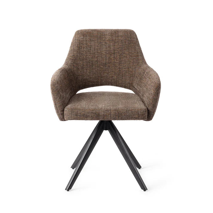 Yanai eetkamerstoel Turn Black - Checked Chestnut