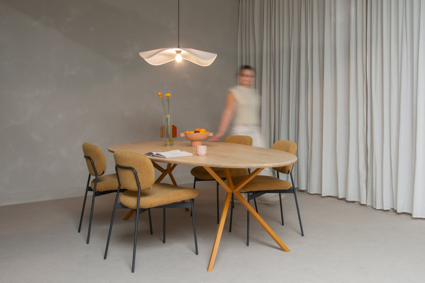 Eettafel Jimmy / 240x120cm / Eiken naturel