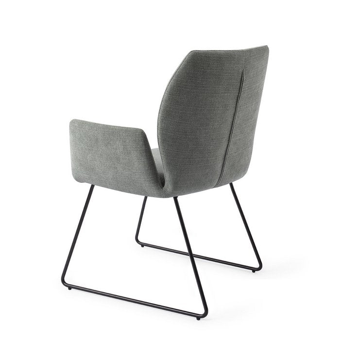 Misaki eetkamerstoel Slide Black - Breezy Blue