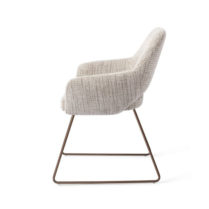 Yanai eetkamerstoel Slide Rose - Caramel Grid