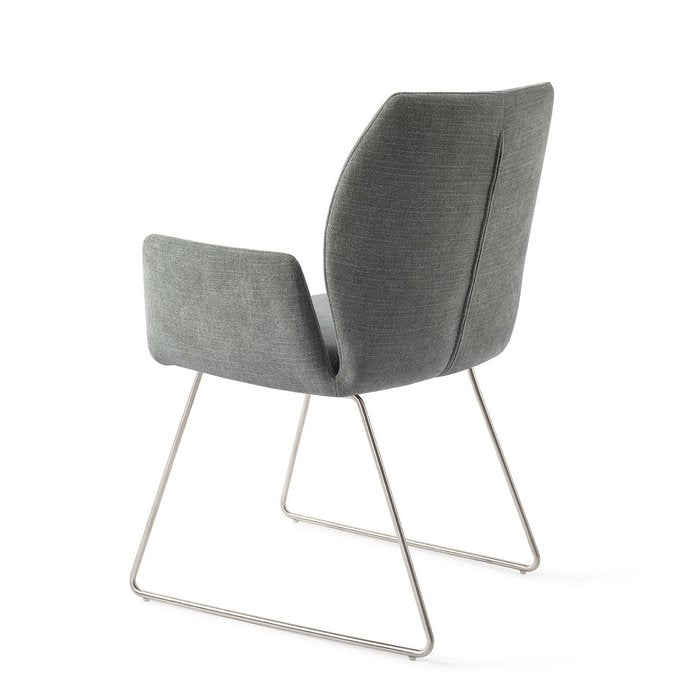 Misaki eetkamerstoel Slide Steel - Breezy Blue