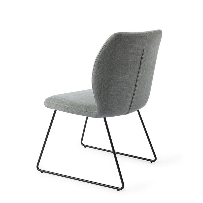 Ikata eetkamerstoel Slide Black - Breezy Blue