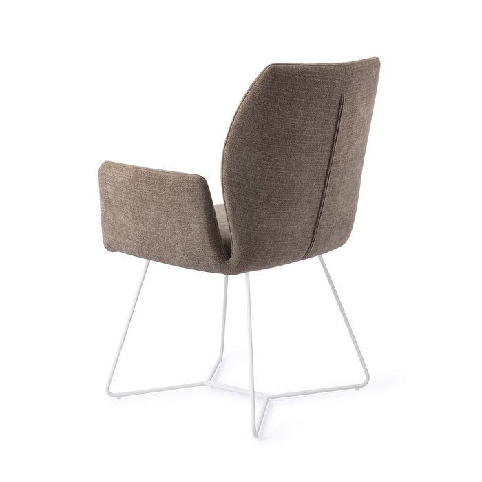 Misaki eetkamerstoel Beehive White - Mocha Mist