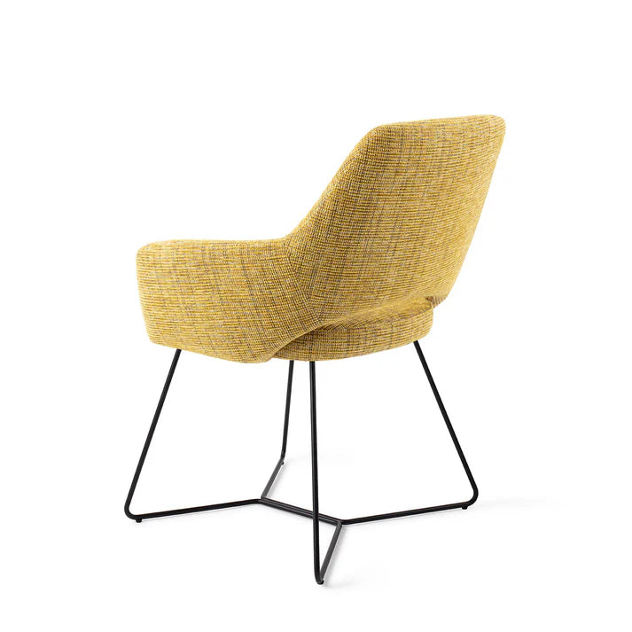 Yanai eetkamerstoel Beehive Black - Lemon Lines