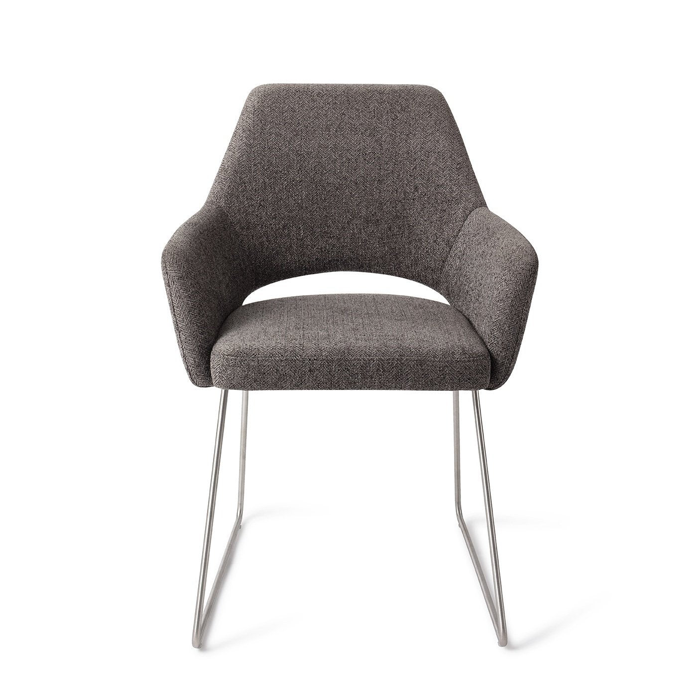 Yanai Eetkamerstoel Slide Steel - Amazing Grey