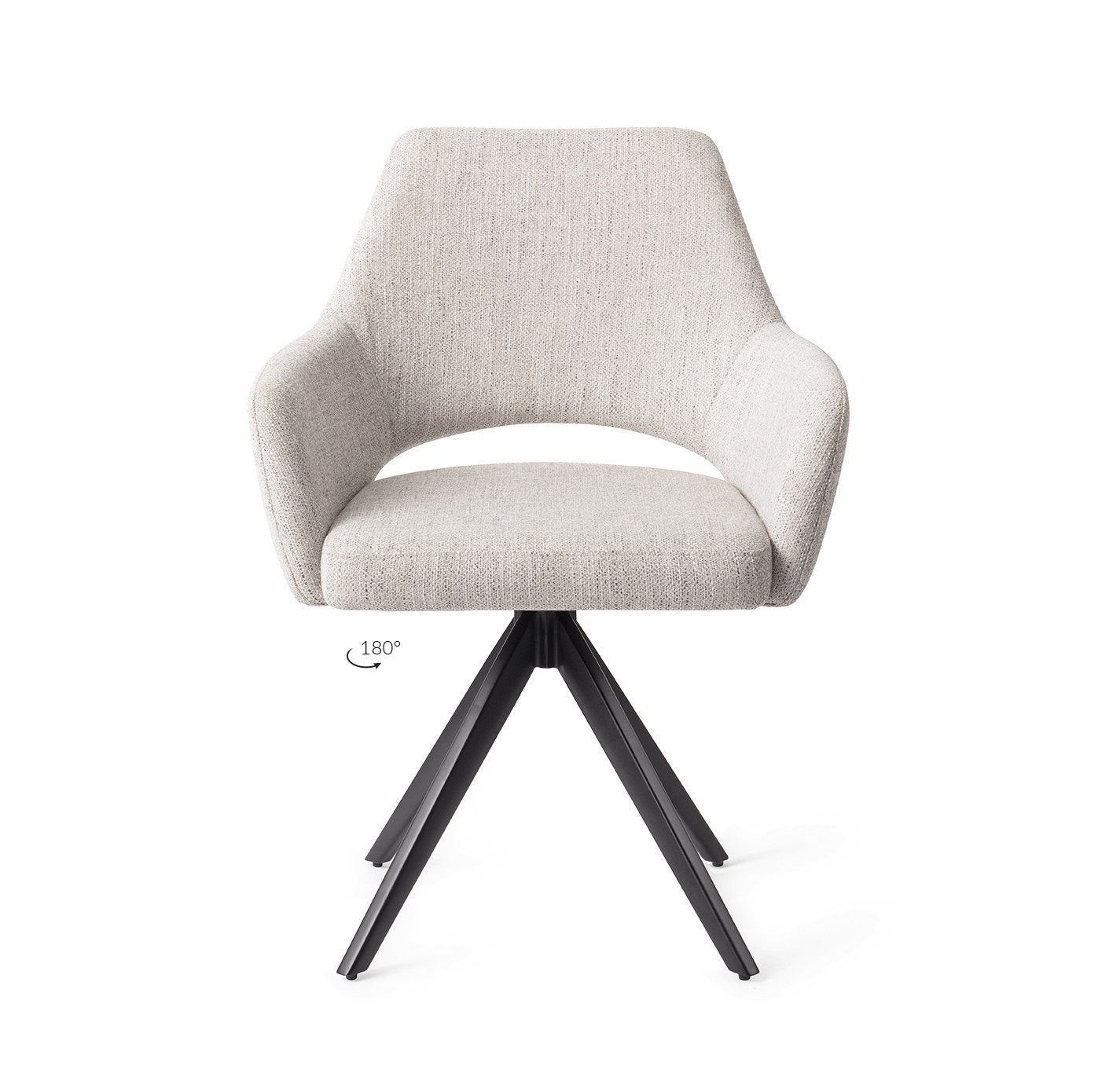 Yanai Eetkamerstoel Turn Black - Pigeon