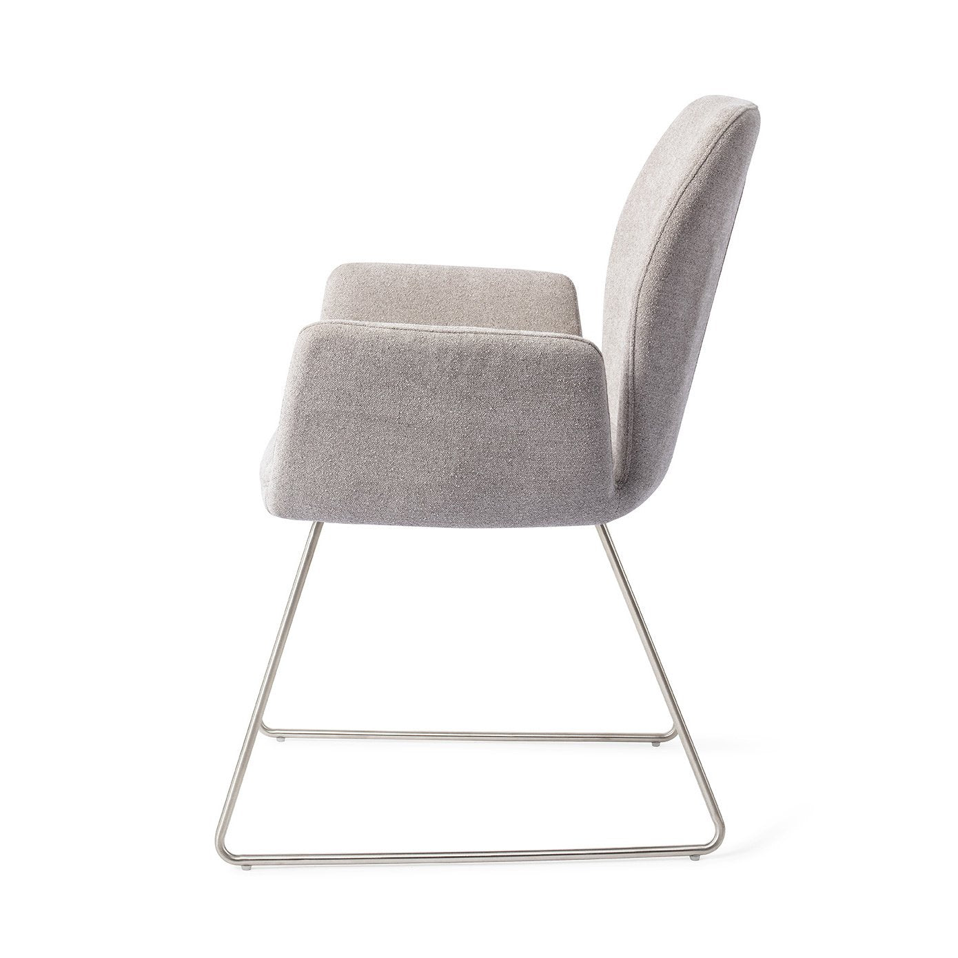 Misaki Eetkamerstoel Slide Steel - Pretty Plaster