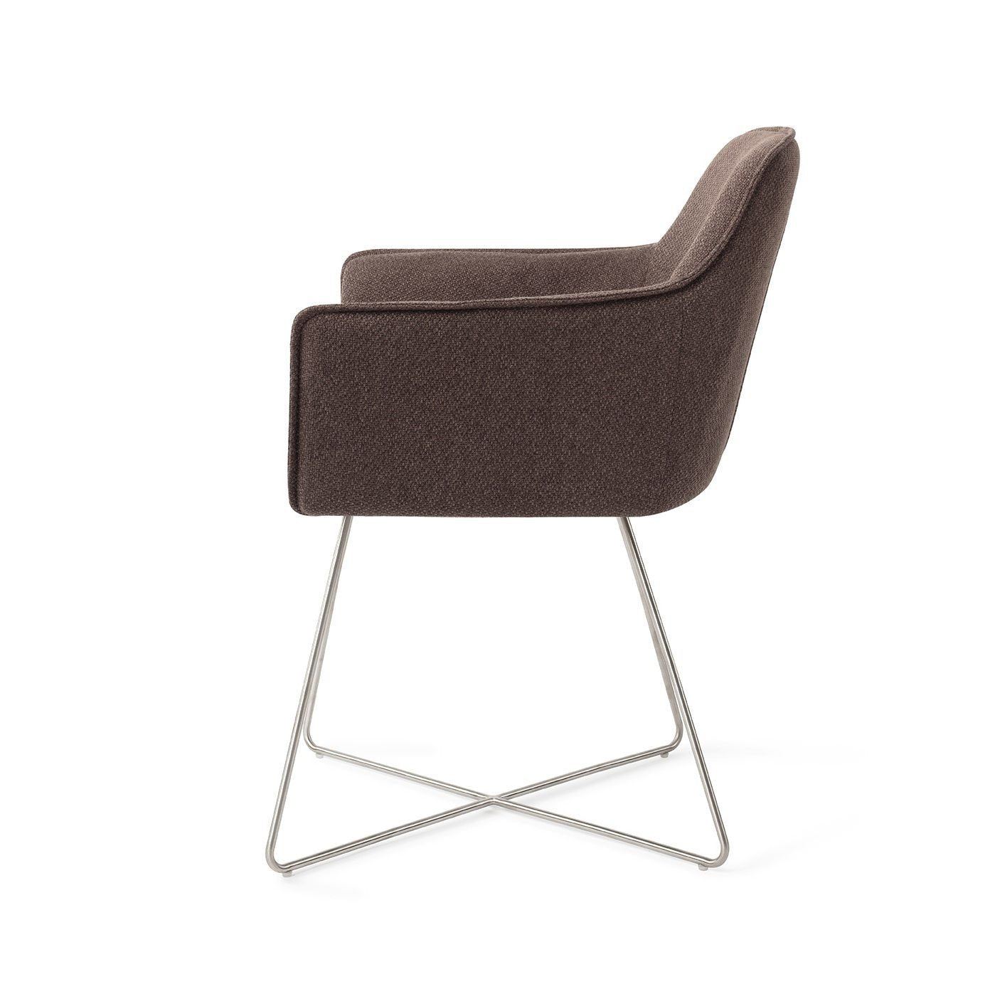 Hofu Eetkamerstoel Cross Steel - Potters Clay