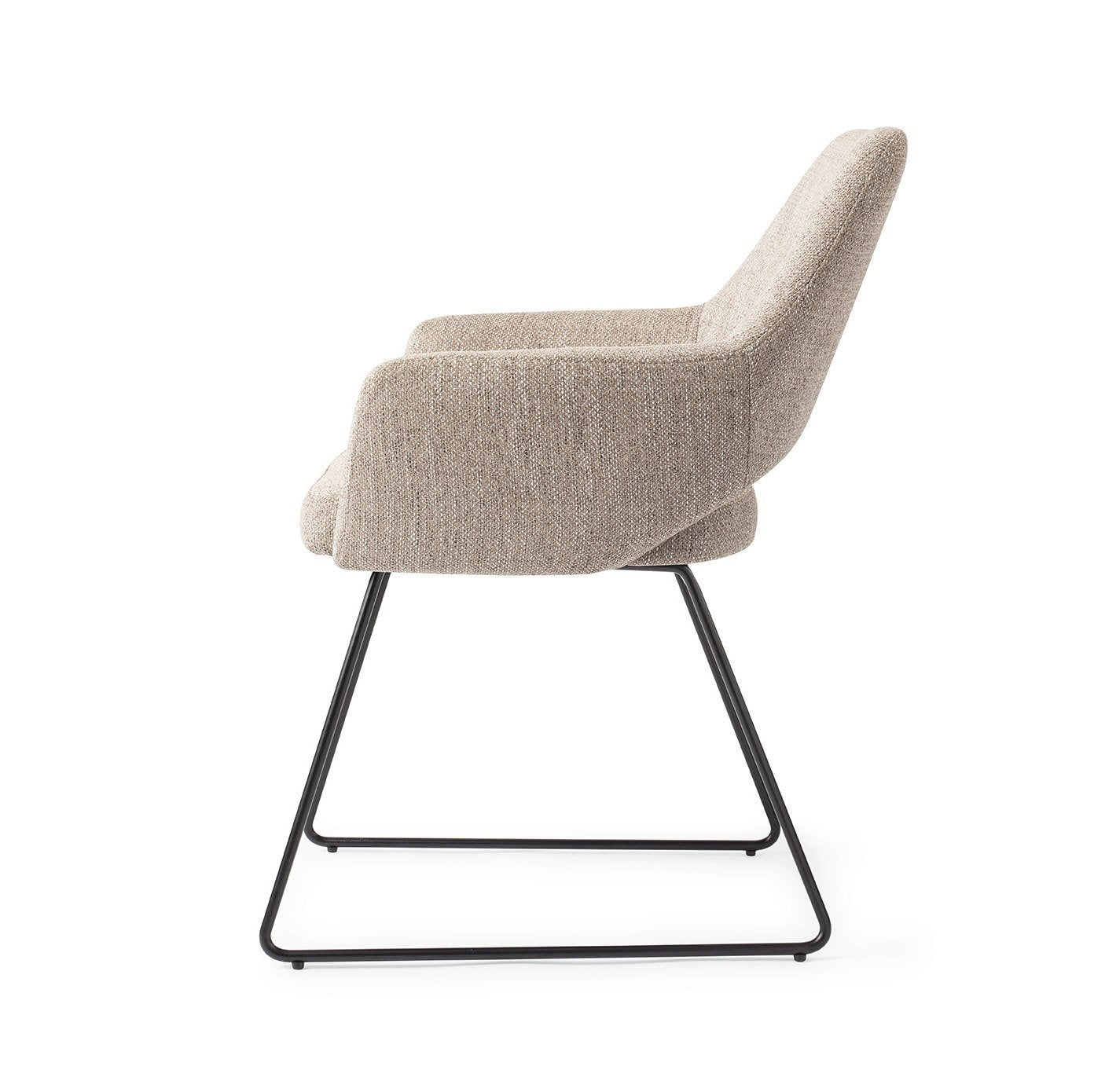Yanai Eetkamerstoel Slide Black - Biscuit Beach