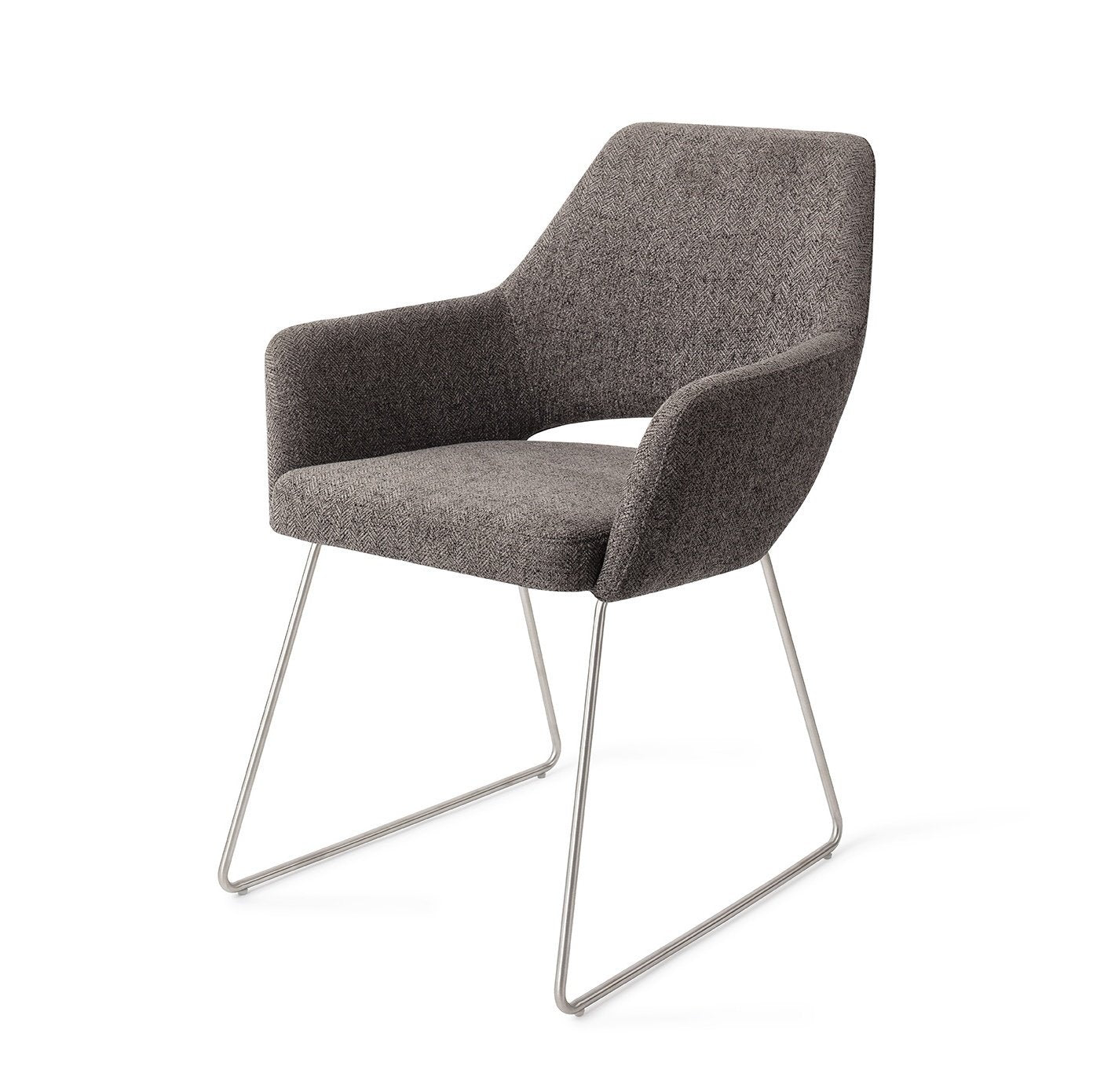 Yanai Eetkamerstoel Slide Steel - Amazing Grey