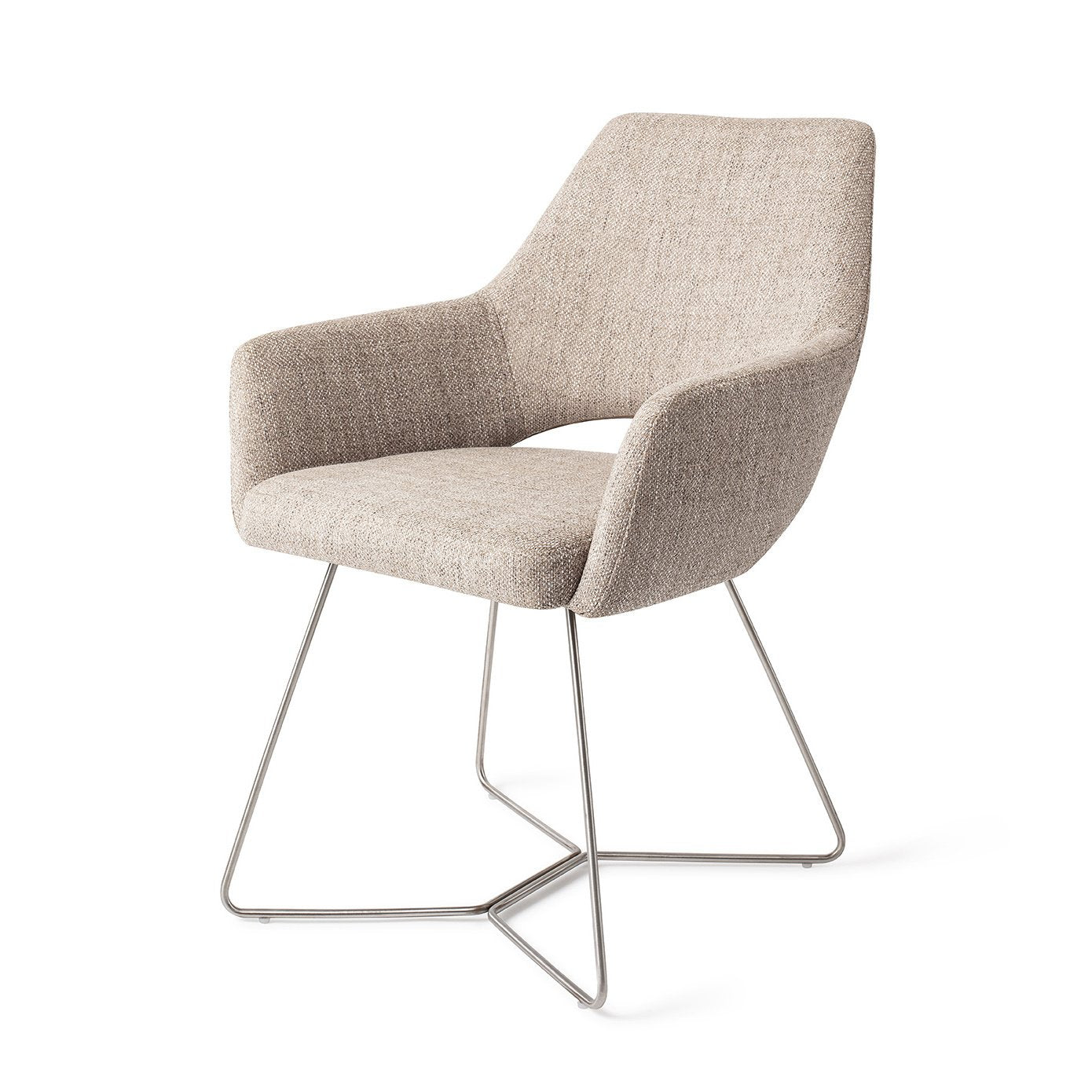 Yanai Eetkamerstoel Beehive Steel - Biscuit Beach