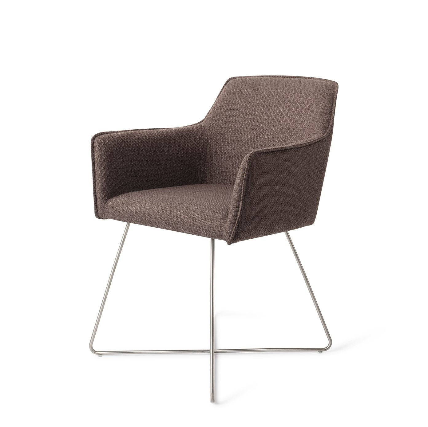 Hofu Eetkamerstoel Cross Steel - Potters Clay