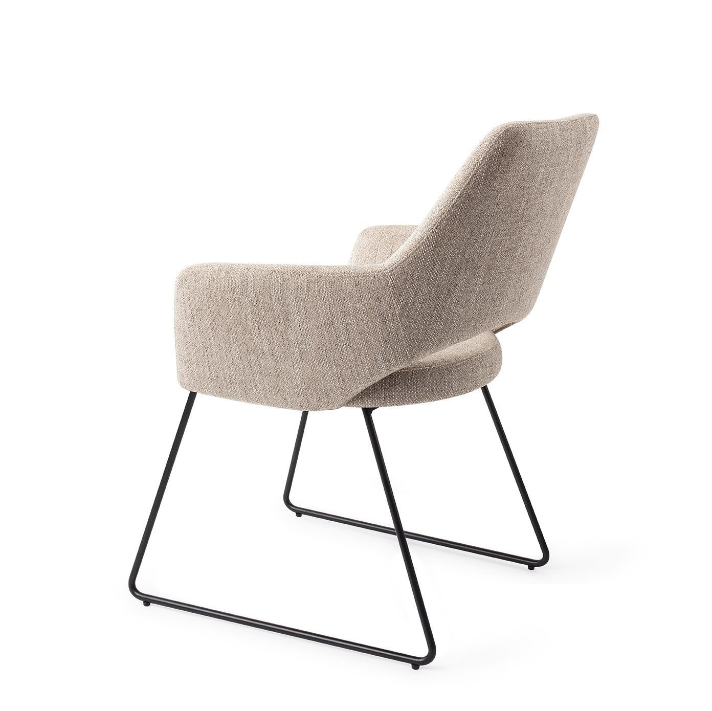 Yanai Eetkamerstoel Slide Black - Biscuit Beach