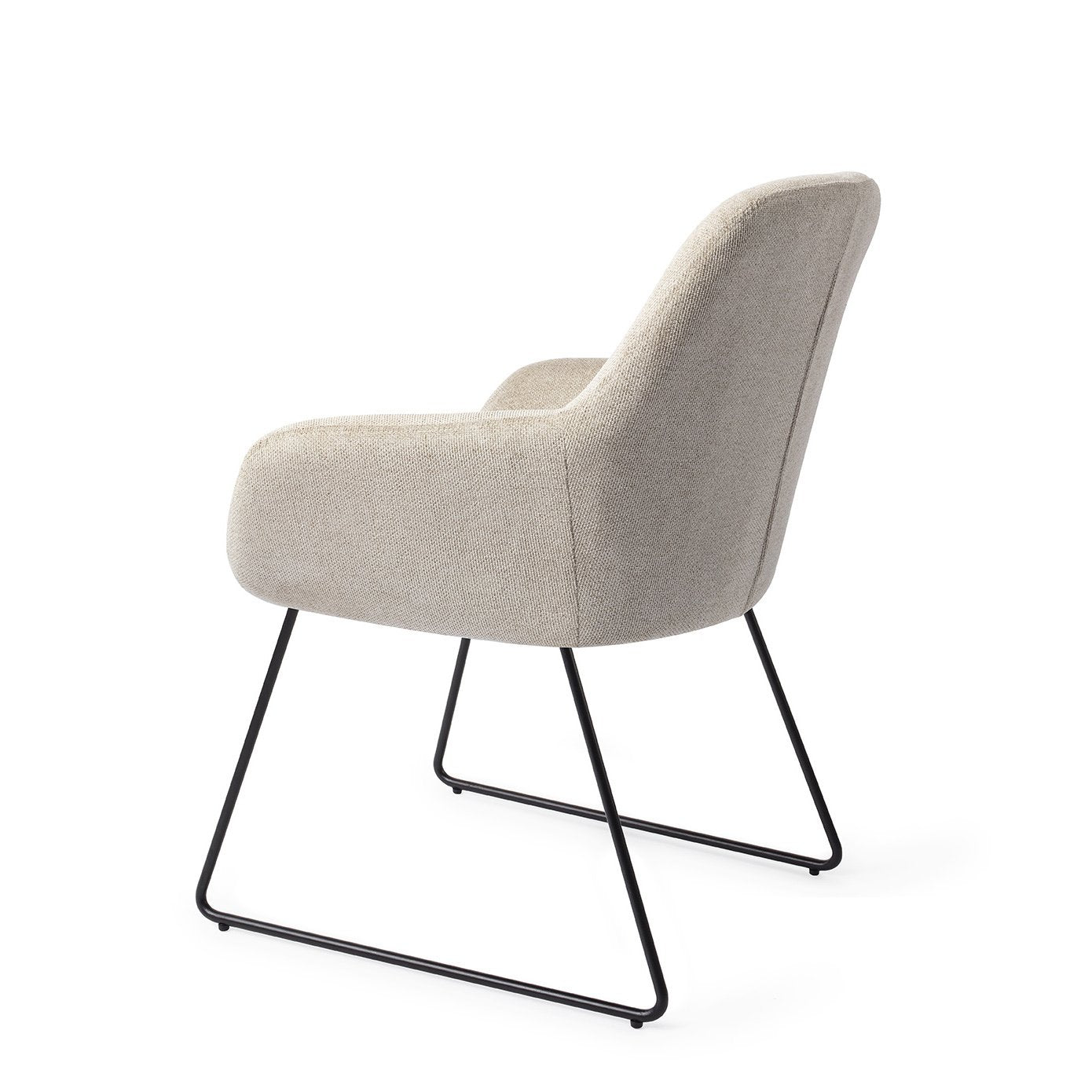 Kushi Eetkamerstoel Slide Black - Ivory Ivy