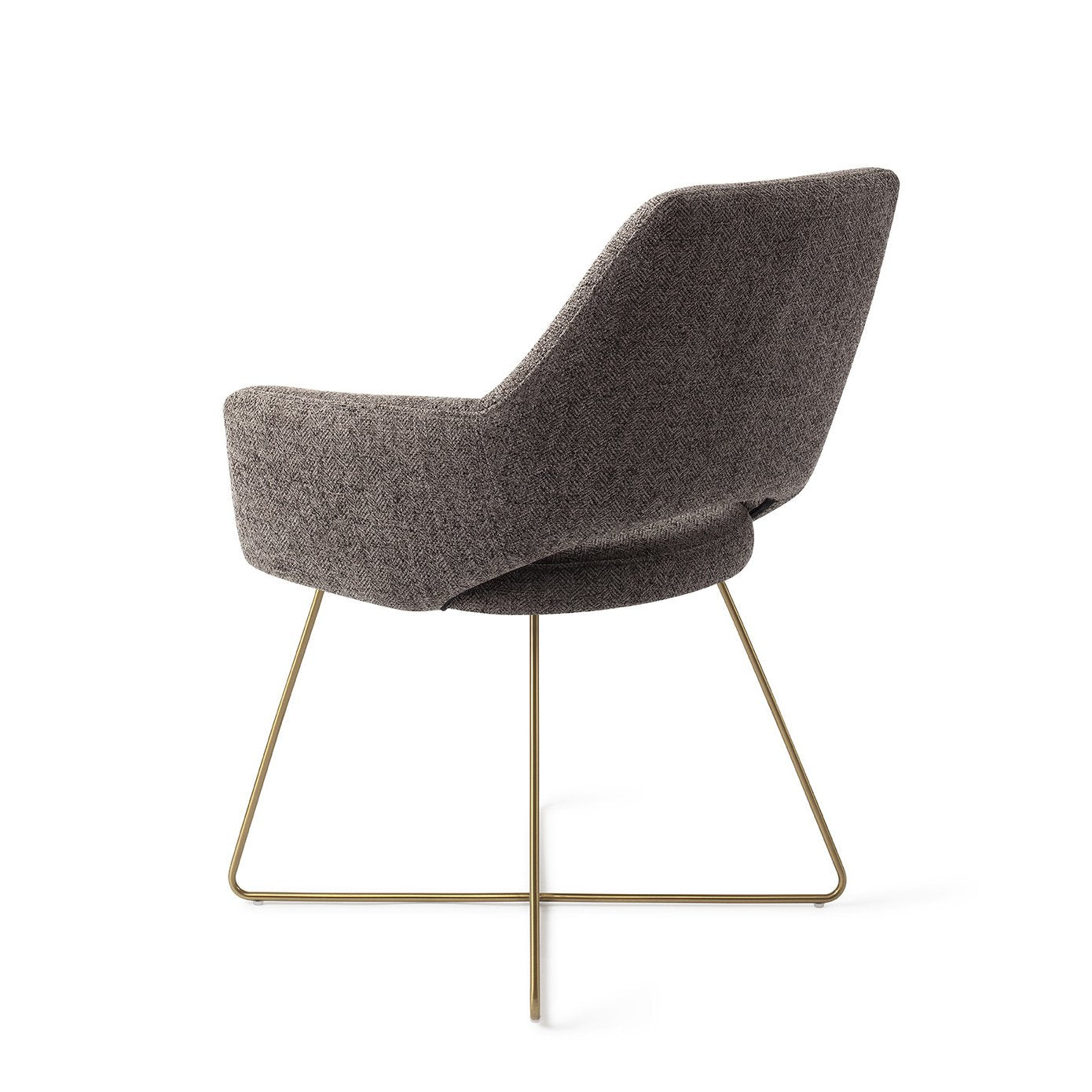 Yanai Eetkamerstoel Cross Gold - Amazing Grey