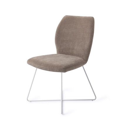 Ikata eetkamerstoel Cross White - Mocha Mist