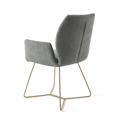 Misaki eetkamerstoel Beehive Gold - Breezy Blue