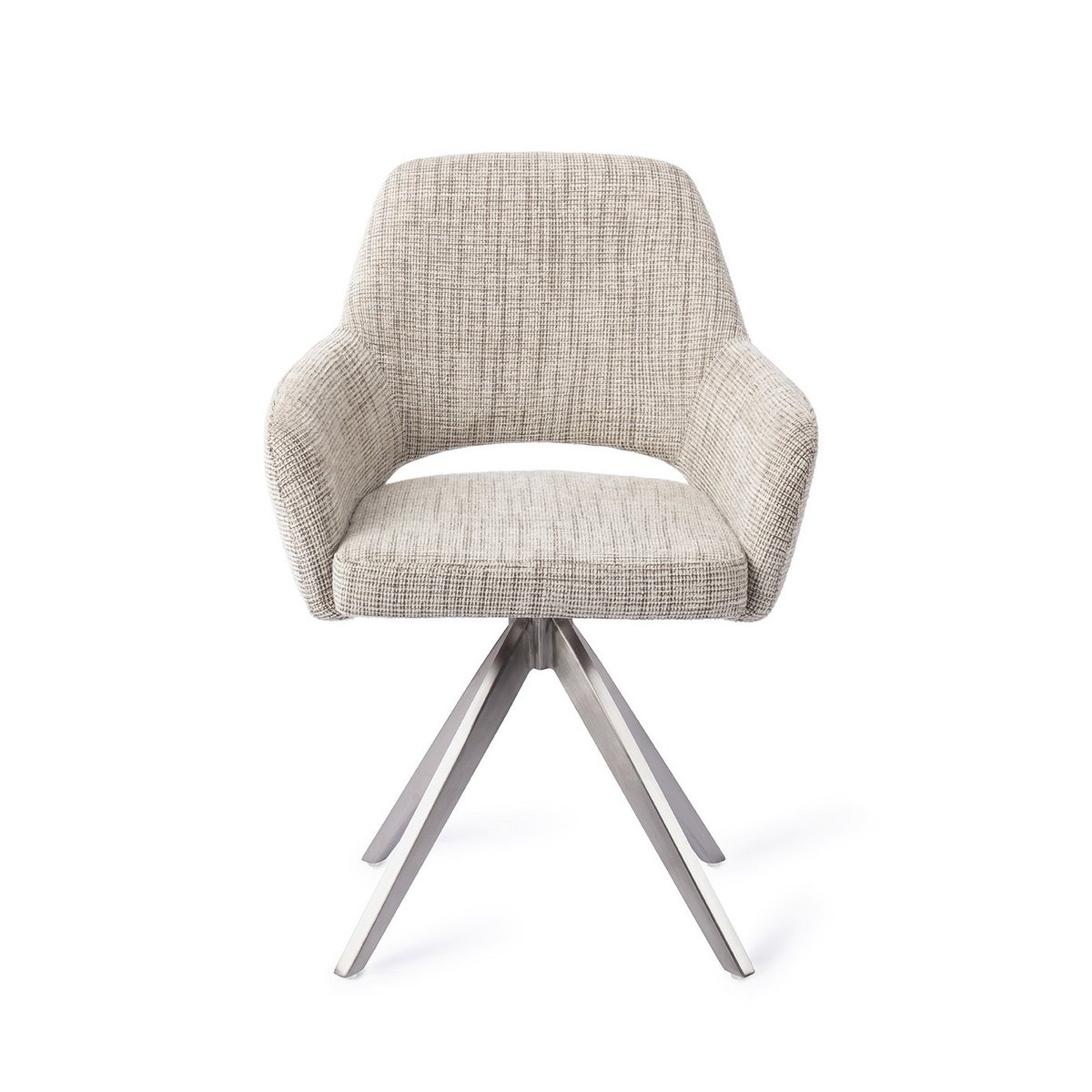 Yanai eetkamerstoel Turn Steel - Caramel Grid