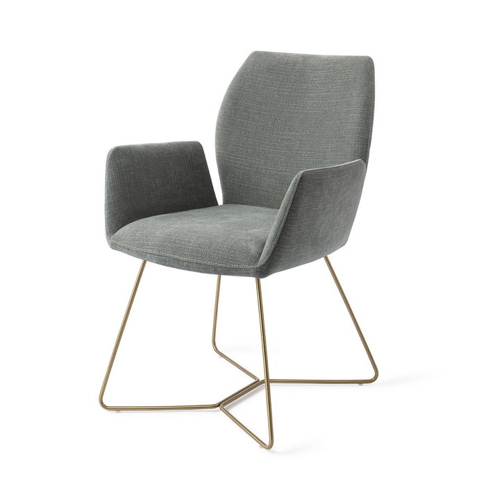 Misaki eetkamerstoel Beehive Gold - Breezy Blue