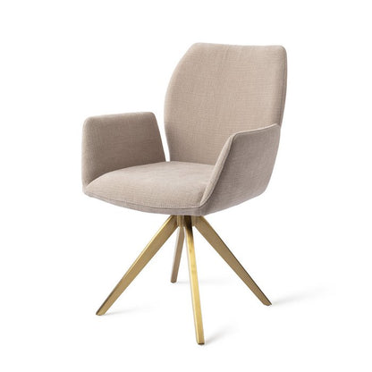 Misaki eetkamerstoel Turn Gold - Sand Strand