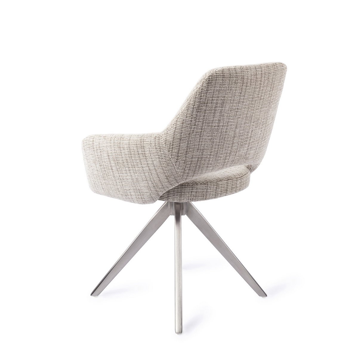 Yanai eetkamerstoel Turn Steel - Caramel Grid