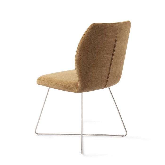 Ikata eetkamerstoel Cross Steel - Honey Harvest