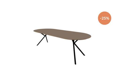 Eettafel Fenna / 240x100cm / Arpa Fenix Grigio Londra