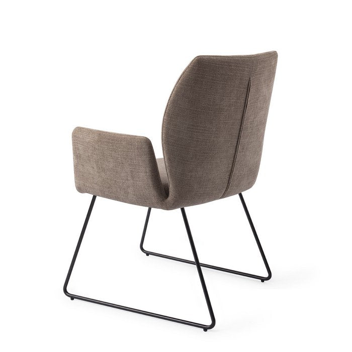 Misaki eetkamerstoel Slide Black - Mocha Mist