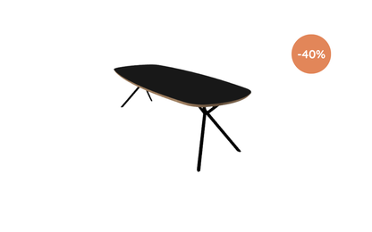 Eettafel Jasper / 240x100 cm / Arpa Fenix Nero Ingo