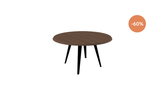 Eettafel Milan / 120 ⌀ / Eiken Donker gerookt