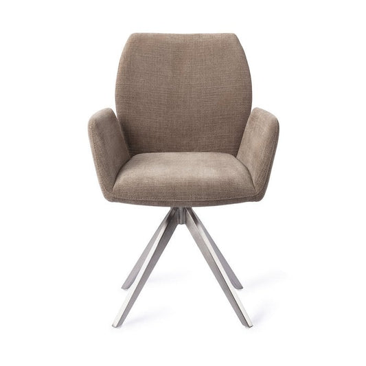 Misaki eetkamerstoel Turn Steel - Mocha Mist