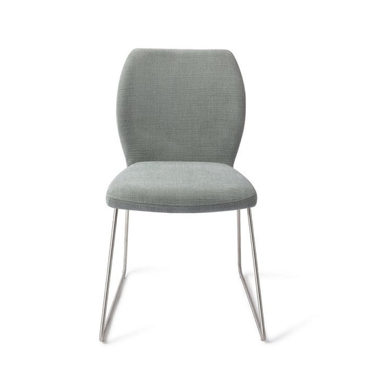 Ikata eetkamerstoel Slide Steel - Breezy Blue