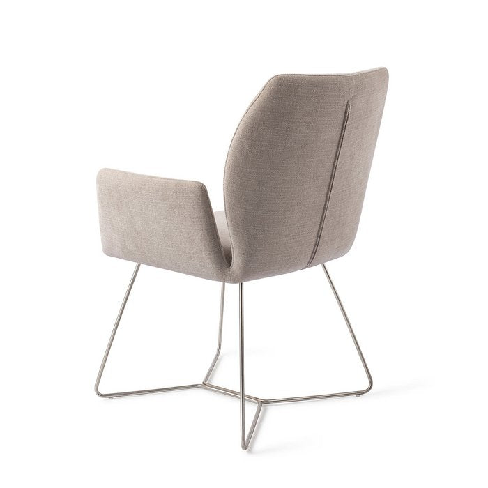 Misaki eetkamerstoel Beehive Steel - Sand Strand